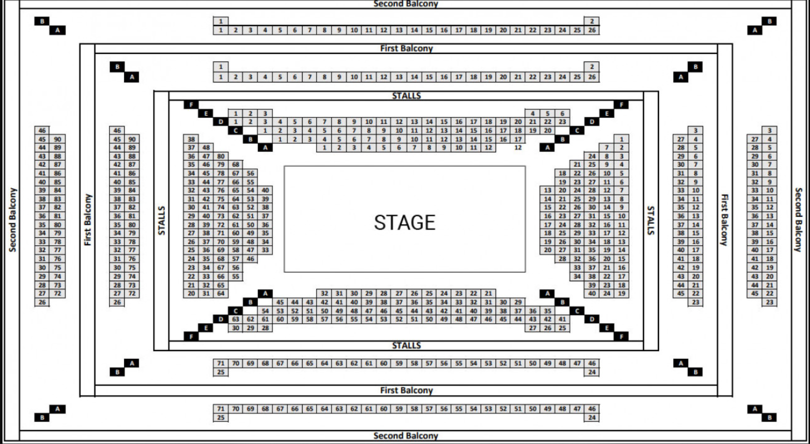 soho place seating map